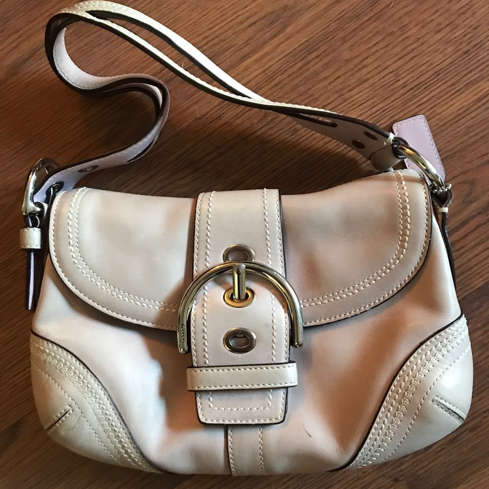 Coach Purse, Leather, lilac/pink